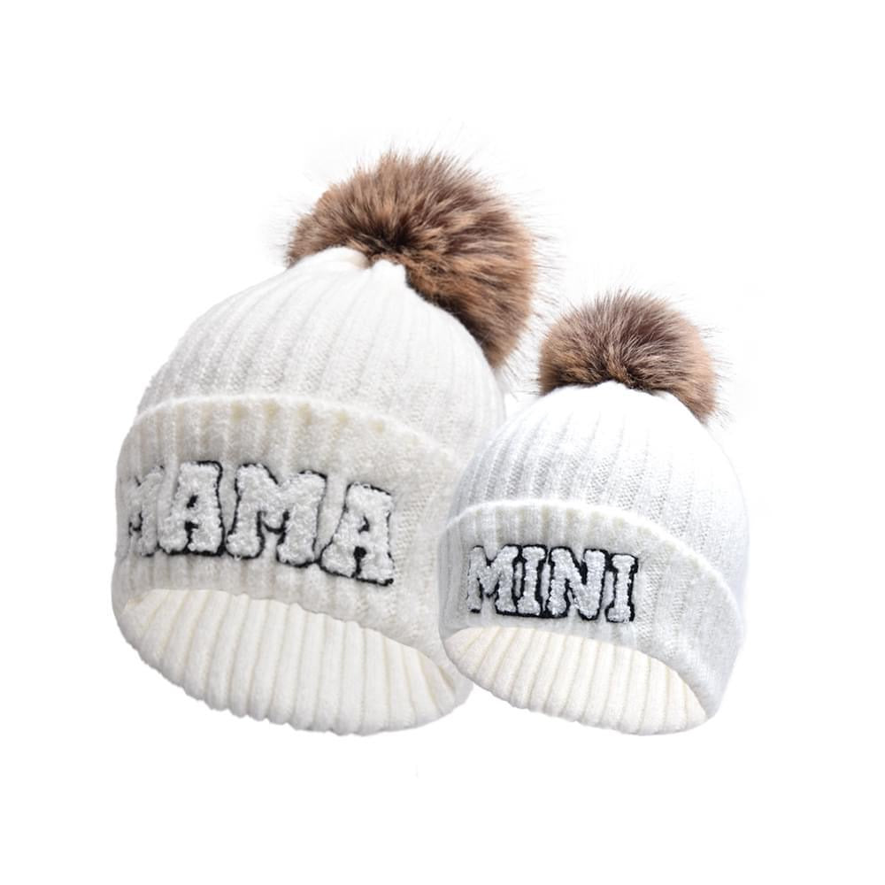 Mama + Mini Patch Beanies