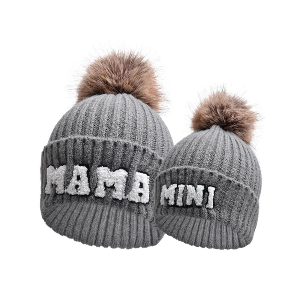 Mama + Mini Patch Beanies