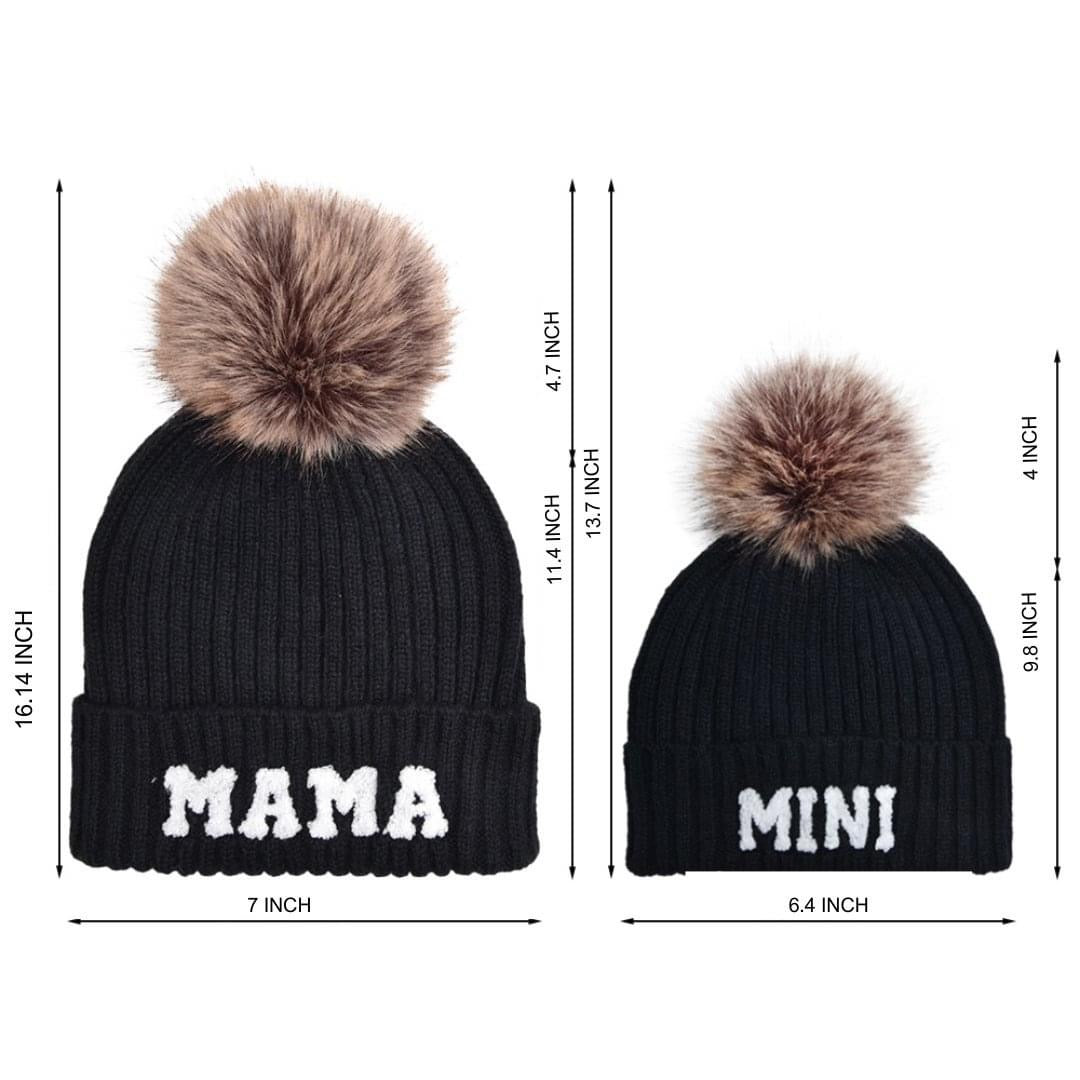 Mama + Mini Patch Beanies