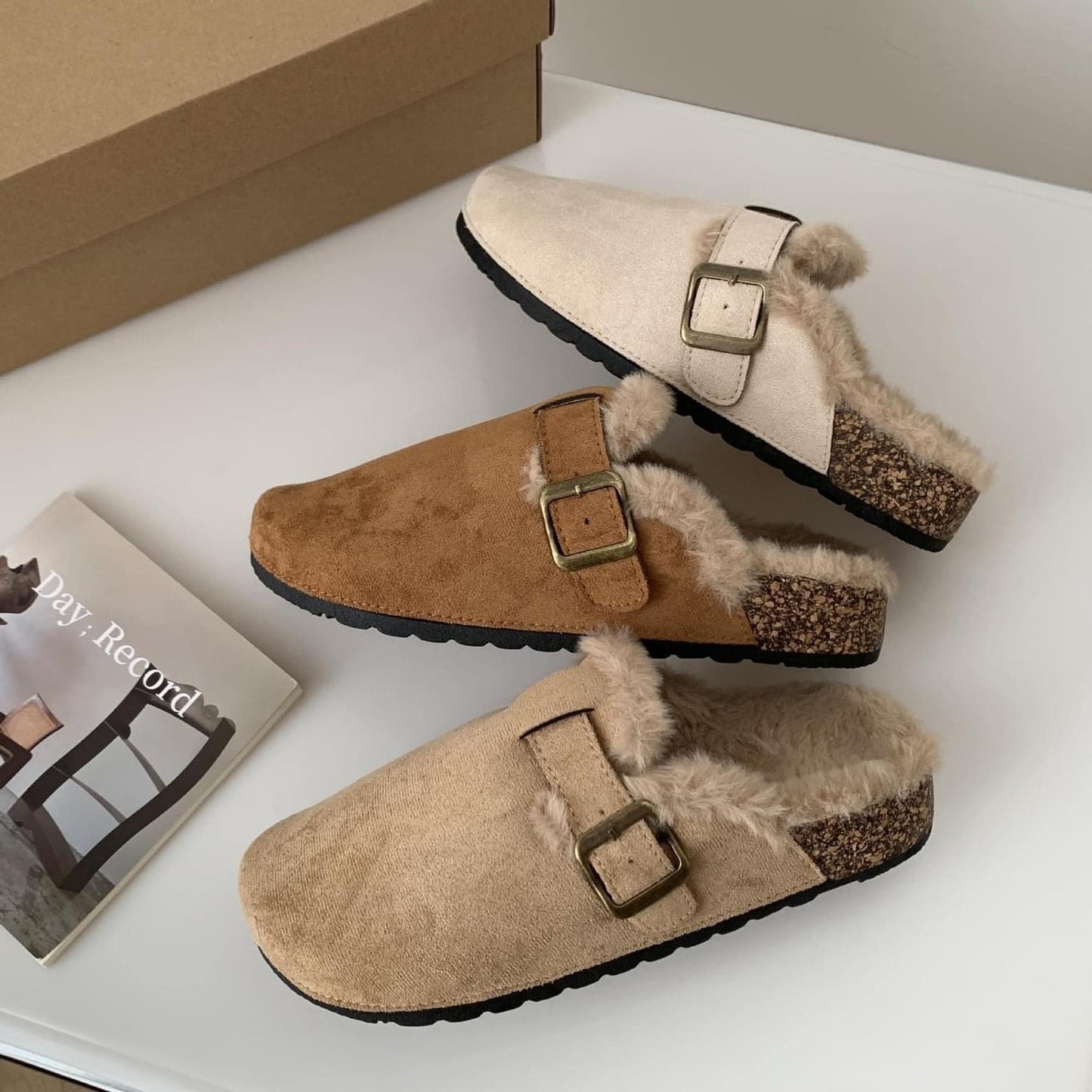 The Rachel Faux Fur Clogs